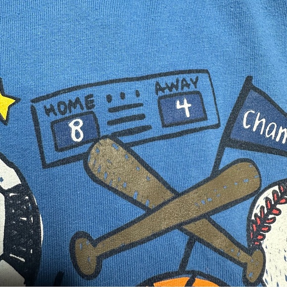 Kids Headquarters Shirt Long Sleeved Sports Blue Size 5 - Picture 9 of 16